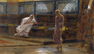Jesus Before Pilate, First Interview; Artist: Tissot, James, 1836-1902
