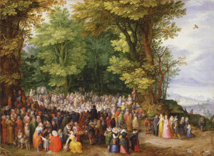 Title: Sermon on the Mount; Date: 1598; Artist: Jan Bruegel (1568-1625); Scripture: Luke 6:17-26 & Matthew 5:1-12