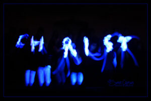 Title: Light of the World; Scripture: Matthew 5:13-20; Notes: Presentation by church youth with gloves in dark space.