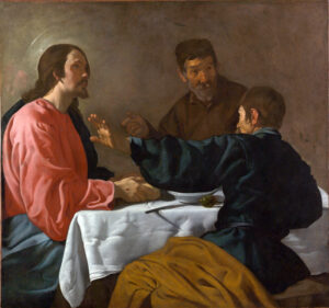 Title: Supper at Emmaus; Artist: Diego Velázquez (1599-1660); Scripture: Luke 24:13-35