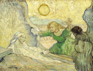 Title: Raising of Lazarus; Artist: Vincent van Gogh (1853-1890); Date: 1890; Scripture: John 11:1-45 & John 11:32-44