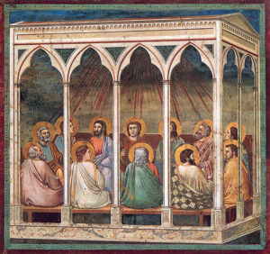 Title: Pentecost; Artist: Giotto di Bondone (1266?-1337); Scripture: Acts 2:1-21