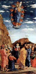 Title: Ascension of Christ; Artist: Andrea Mantegna (1431-1506); Scripture: Luke 24:44-53 & Acts 1:1-11