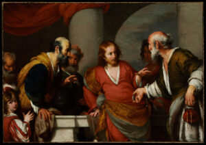 Title: The Tribute Money; Artist: Bernardo Strozzi (1581-1644) ; Scripture: Matthew 22:15-22