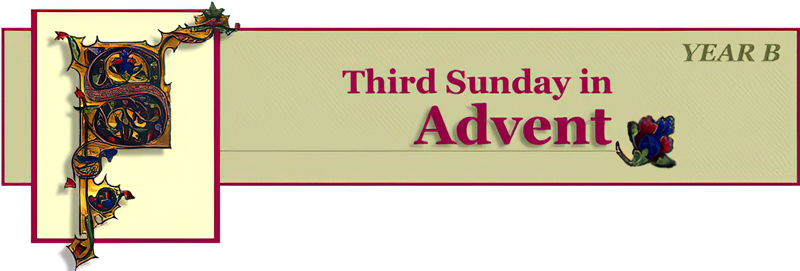 Title: Classic Banner, Year B, Third Sunday of Advent; Date: 1997; Artist: Vanderbilt Divinity Library staff;