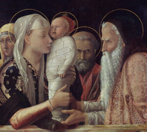 Title: Presentation of Christ in the Temple; Artist: Andrea Mantegna (1431-1506); Scripture: Luke 2:22-40