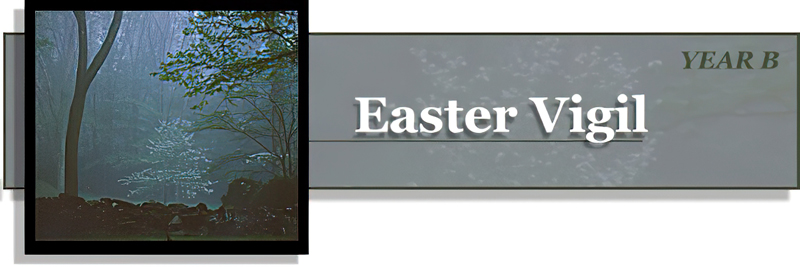 Title: Classic Banner, Year B, Easter Vigil; Date: 1997; Artist: Vanderbilt Divinity Library staff;