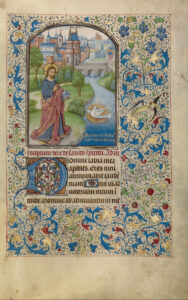 Title: Savior of the World; Date: ca. 1460-1469; Artist: Guillaume Vrelant (? -1481); Scripture: John 3:1-17; John 3:14-21