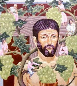 Title: Christ the Vine; Artist: Peter Koenig; Scripture: John 15:1-8