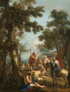 Title: John the Baptist Preaching; Date: ca. 1735-1745; Artist: Francesco Zuccarelli (1702-1788); Scripture: Luke 3:7-18.