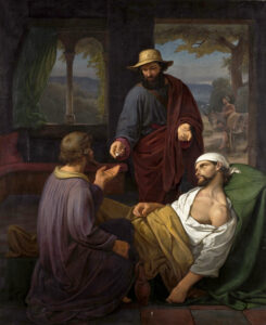 Title: Good Samaritan; Date: 1844; Artist: Emil Andersen; Scripture: Luke 10:25-37