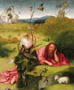 Title: John the Baptist in the Wilderness; Date: ca. 1489; Artist: Hieronymus Bosch (?-1516); Scripture: Isaiah 35:1-10