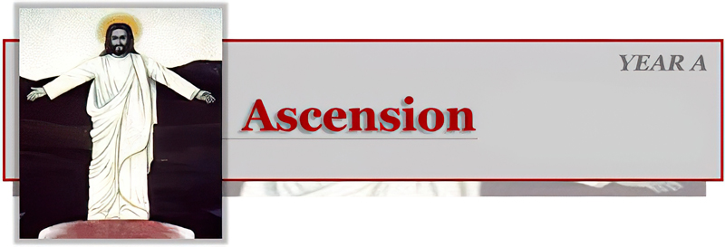 Title: Classic Banner, Year A, Ascension of the Lord; Scripture: Luke 24:44-53 Title: Classic Banner, Year A, Ascension of the Lord; Date: 1997; Artist: Vanderbilt Divinity Library staff; Scripture: Luke 24:44-53