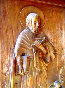 Title: Peter with the keys of the kingdom of heaven; Date: 2006; Artist: Anonymous; Scripture: Matthew 16:13-20